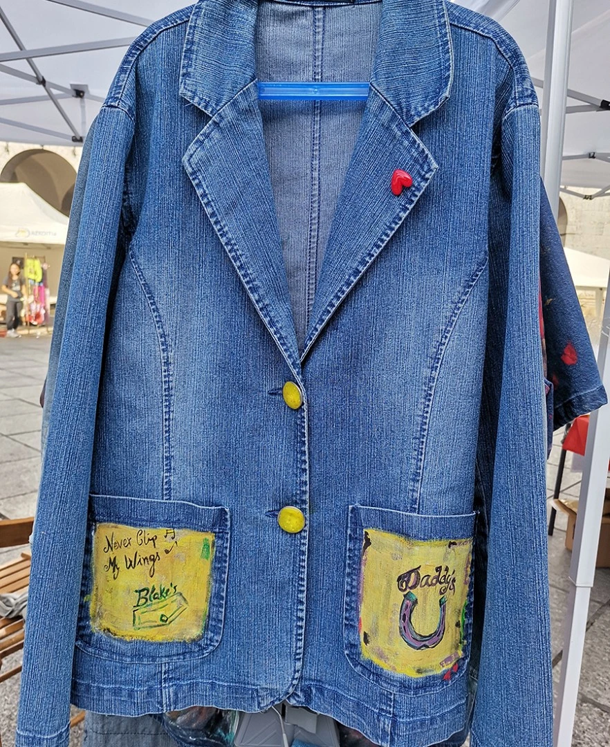 Cazadora vaquera pintada a mano – 